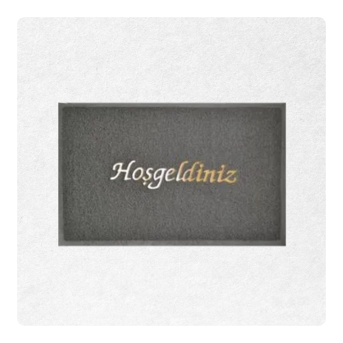 Logolu-Kıvırcık-Paspas Hosgeldiniz